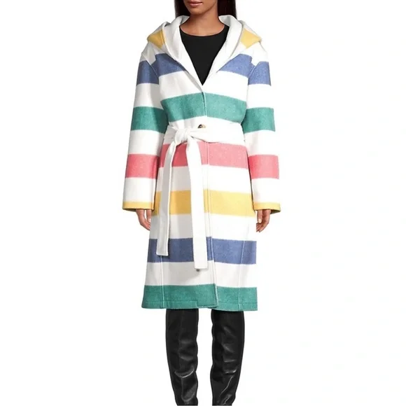 HBC Stripes Hudson’s Bay Company Blanket Coat - Picture 6 of 16